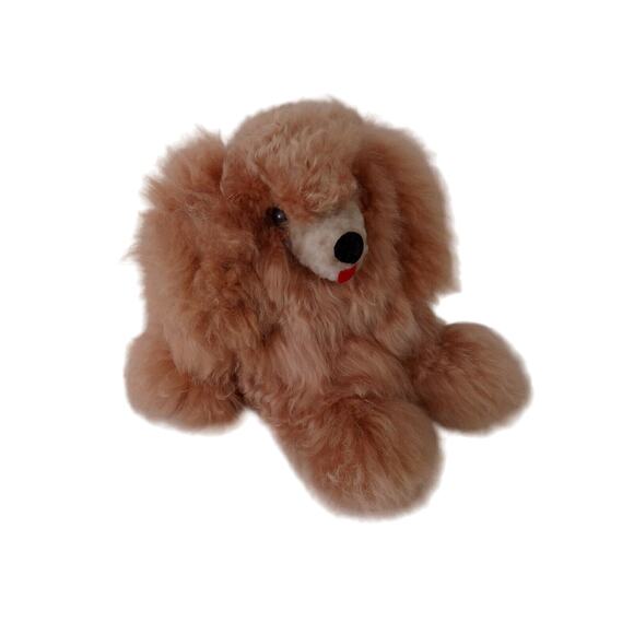 Dog plush made with alapaca fur NWOT stuffed animal - Picture 1 of 7